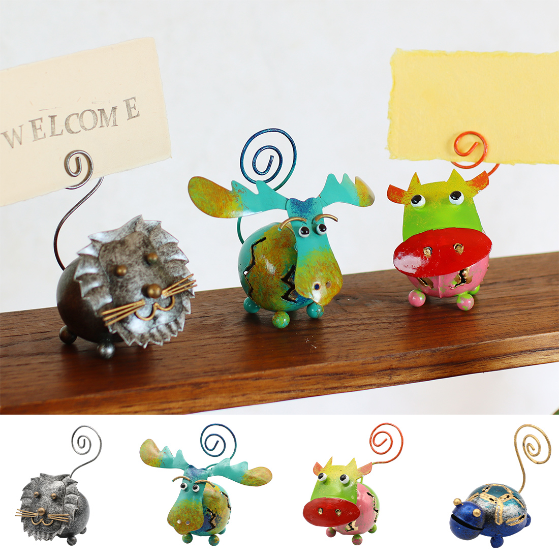 ブリキカードホルダー アニマル