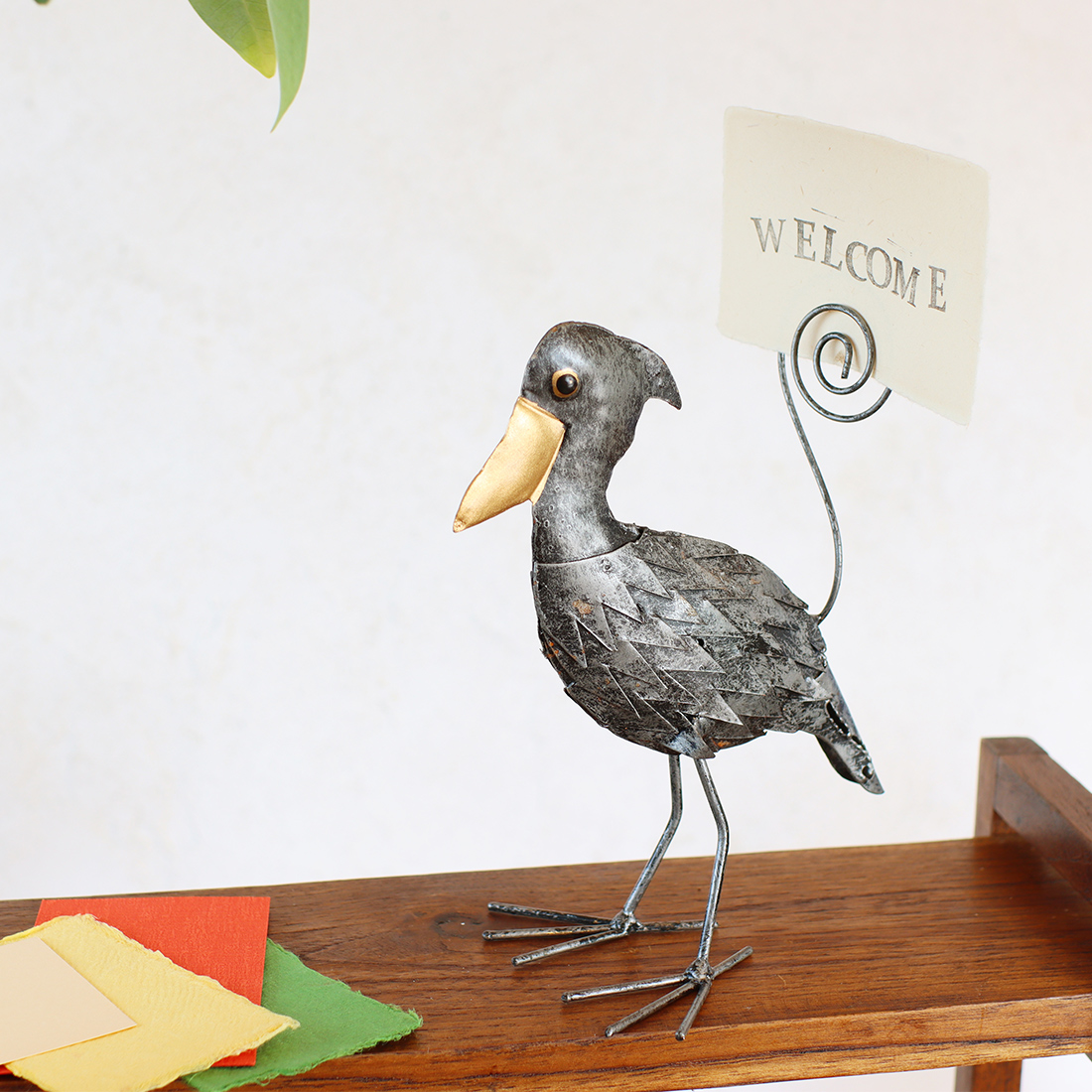 ブリキカードホルダー ハシビロコウ