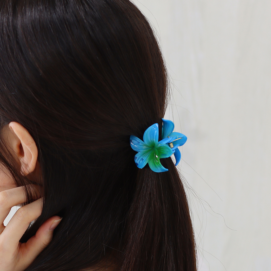 プルメリア ヘアクリップ S