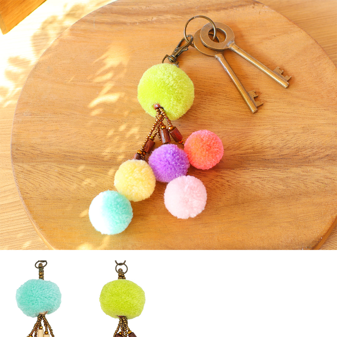 キーチャーム　ポンポン6連