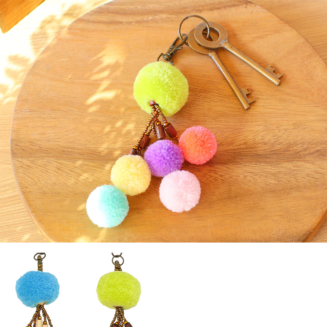 キーチャーム　ポンポン6連
