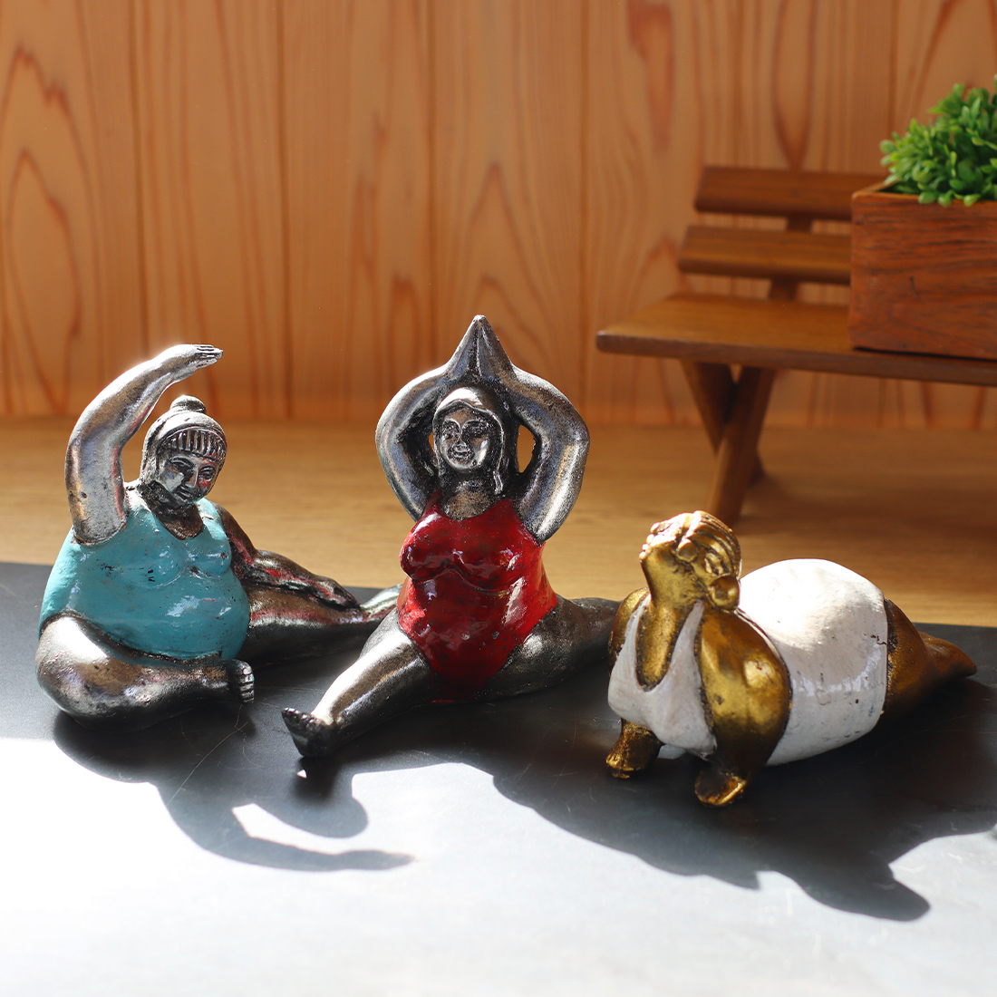 レジン ヨガ 3体セット