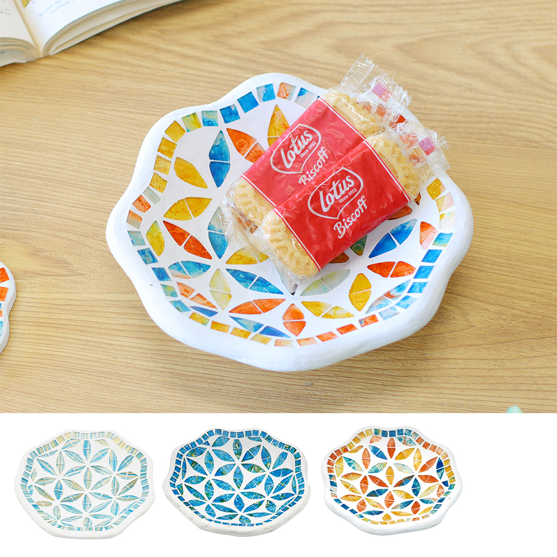 モザイク トレイ フラワー