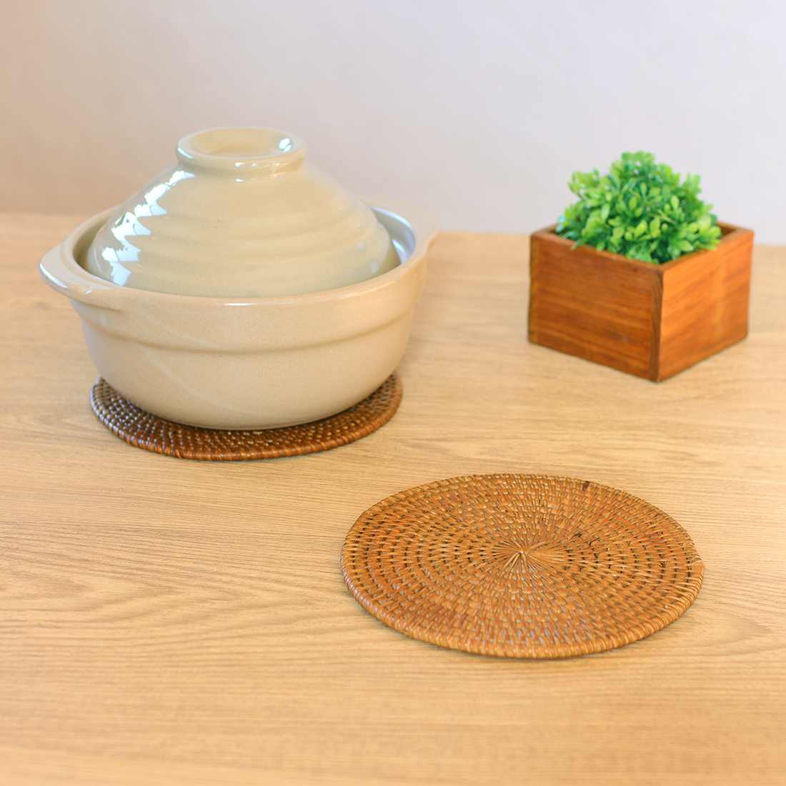 ラタン&アタ 鍋敷き