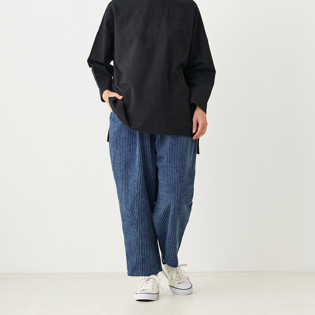 【Shanti Shanti】カーブパンツ ロープ