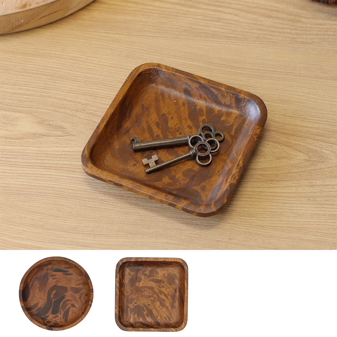 マンゴーウッド マーブル トレイ