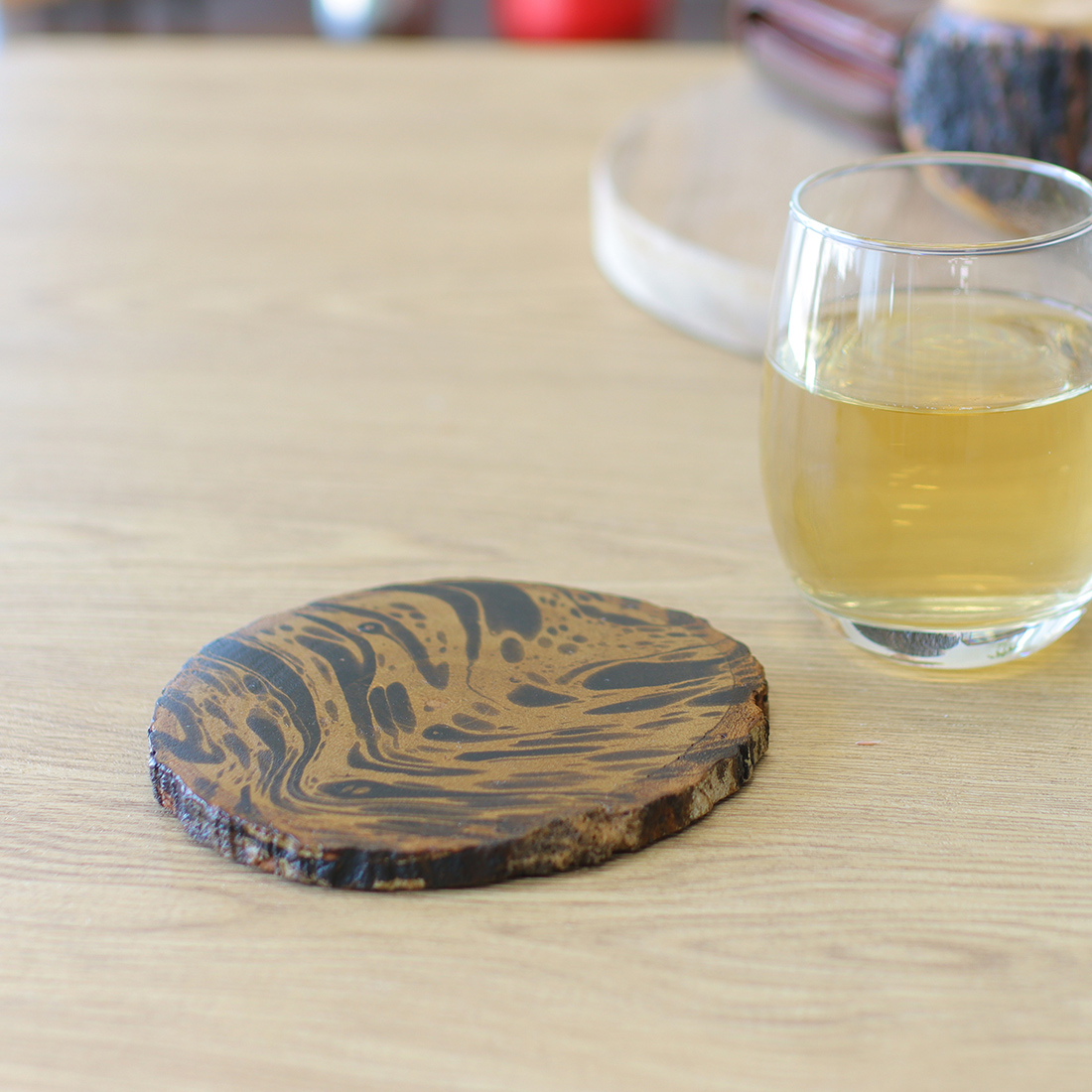 マンゴーウッド マーブル コースター