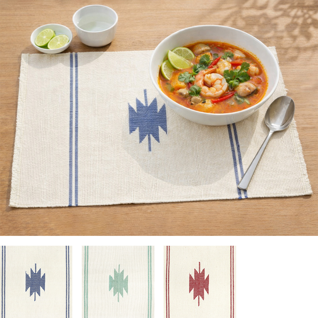 手織りランチマット