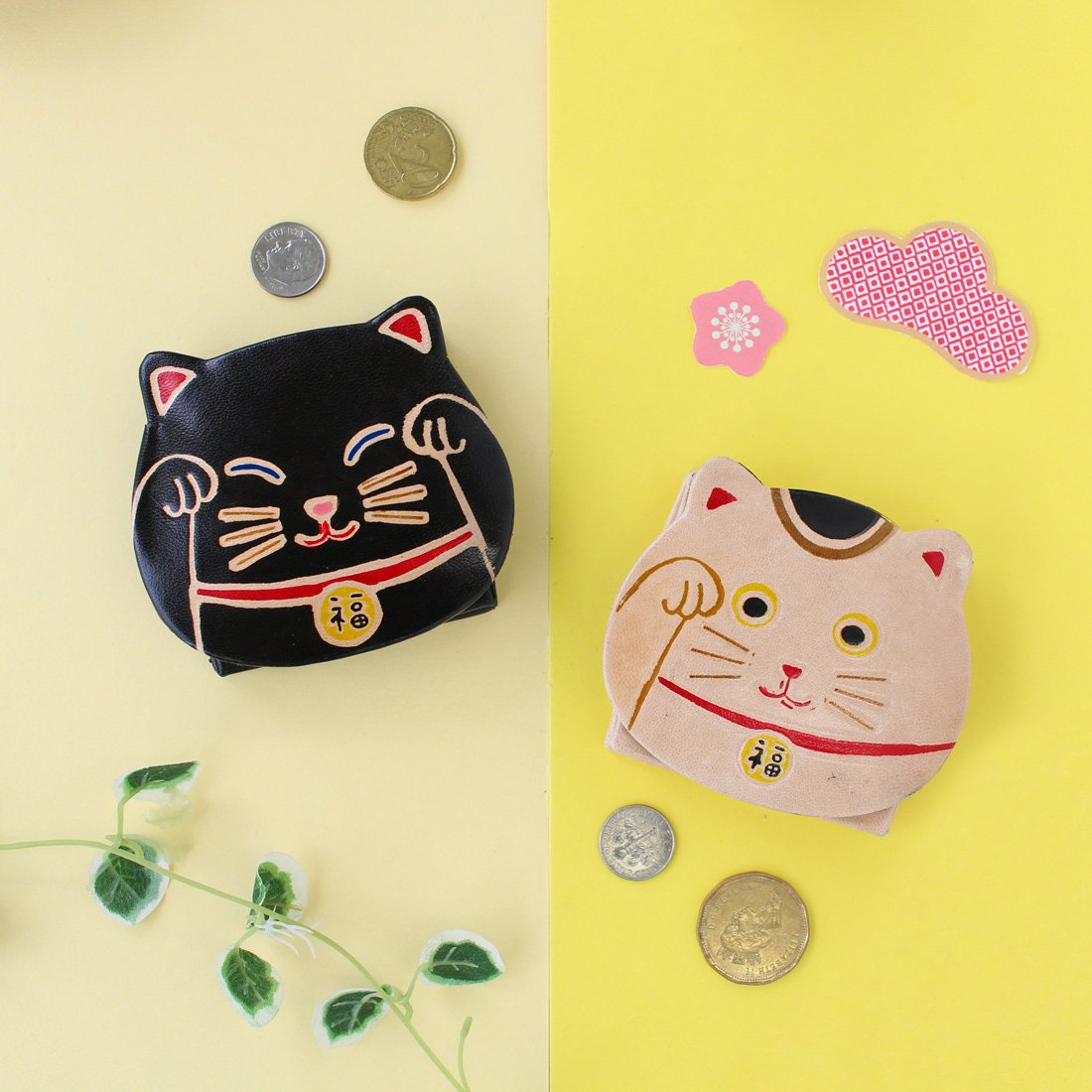ヤンピーコインパース 招き猫