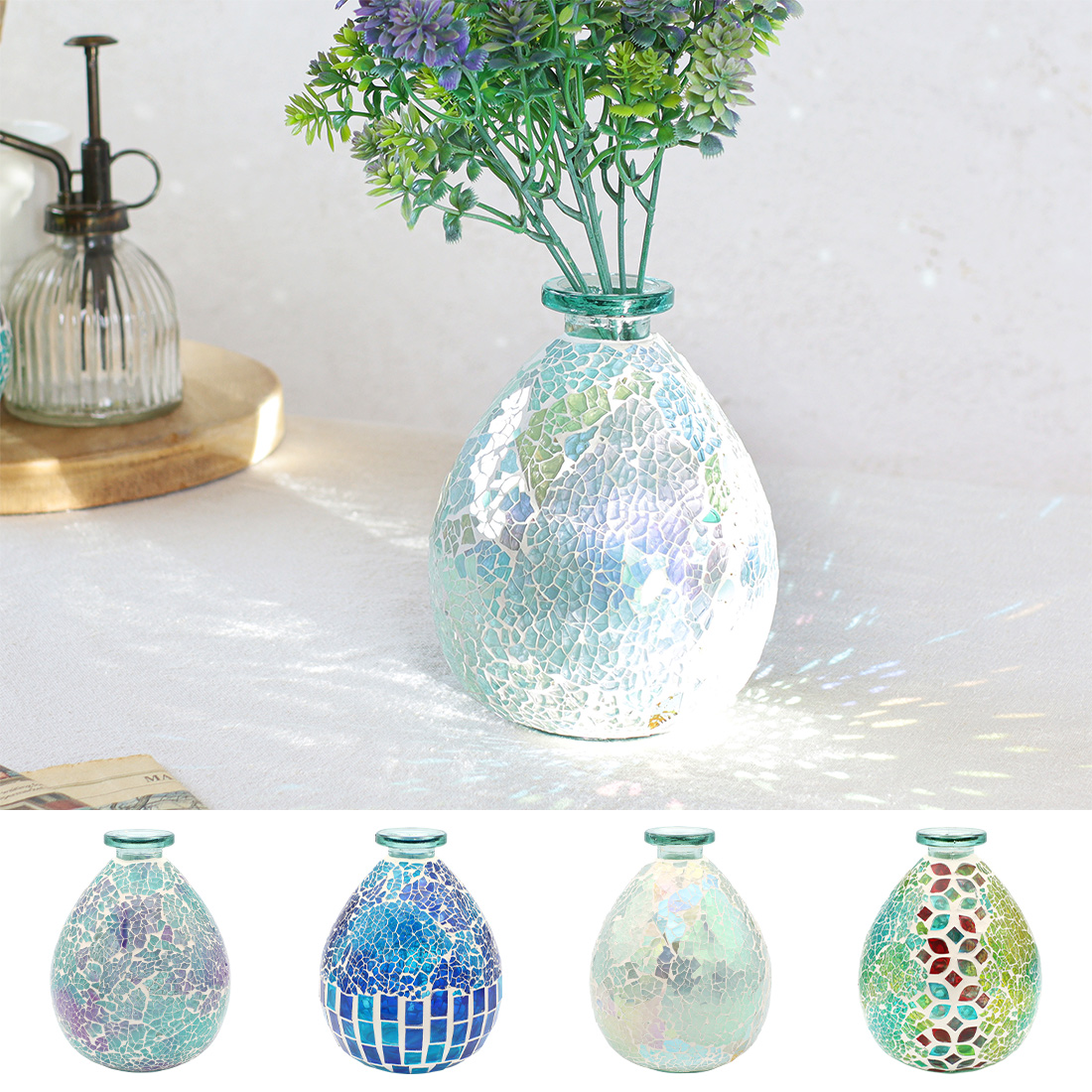 モザイク フラワーベース