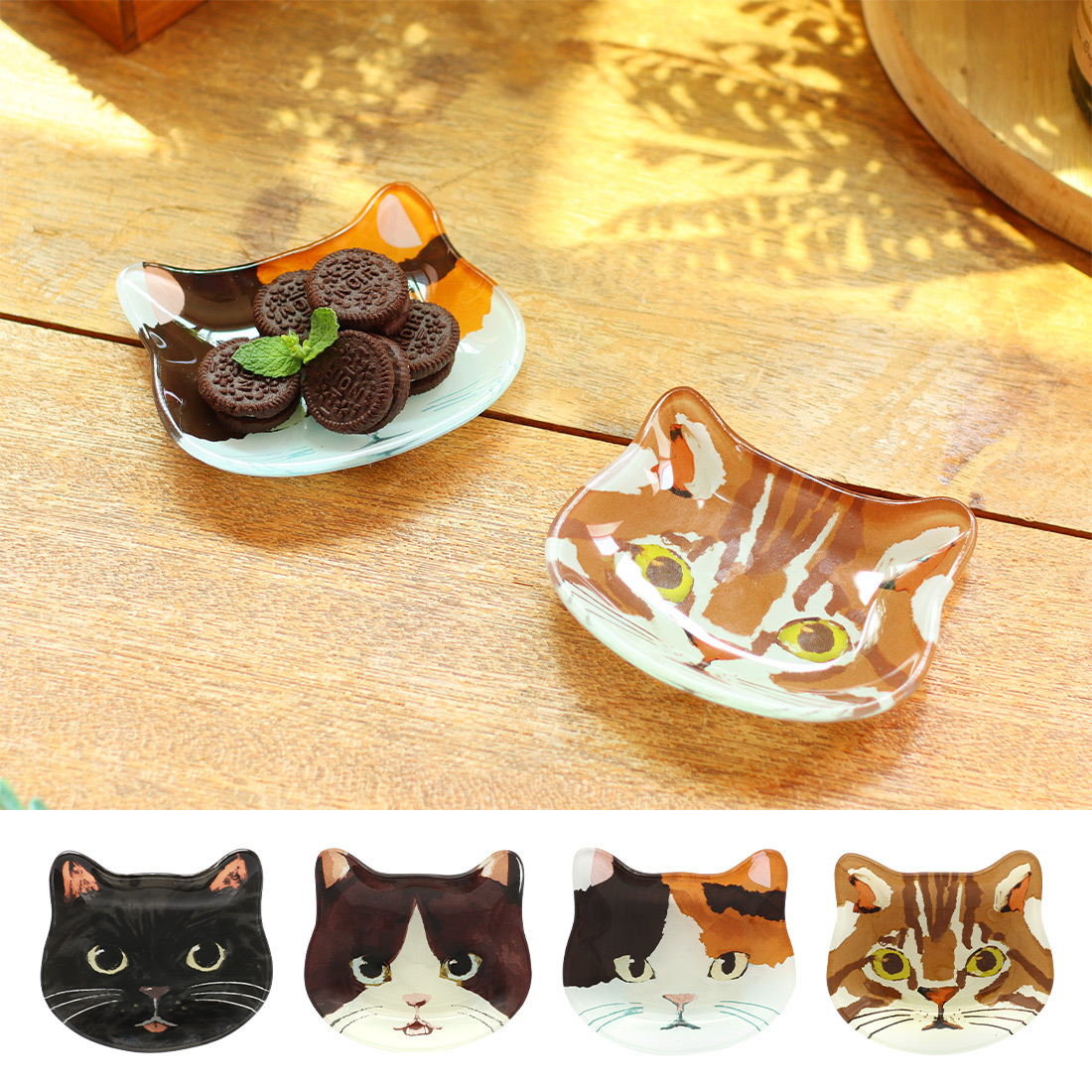 ガラスミニプレート キャット