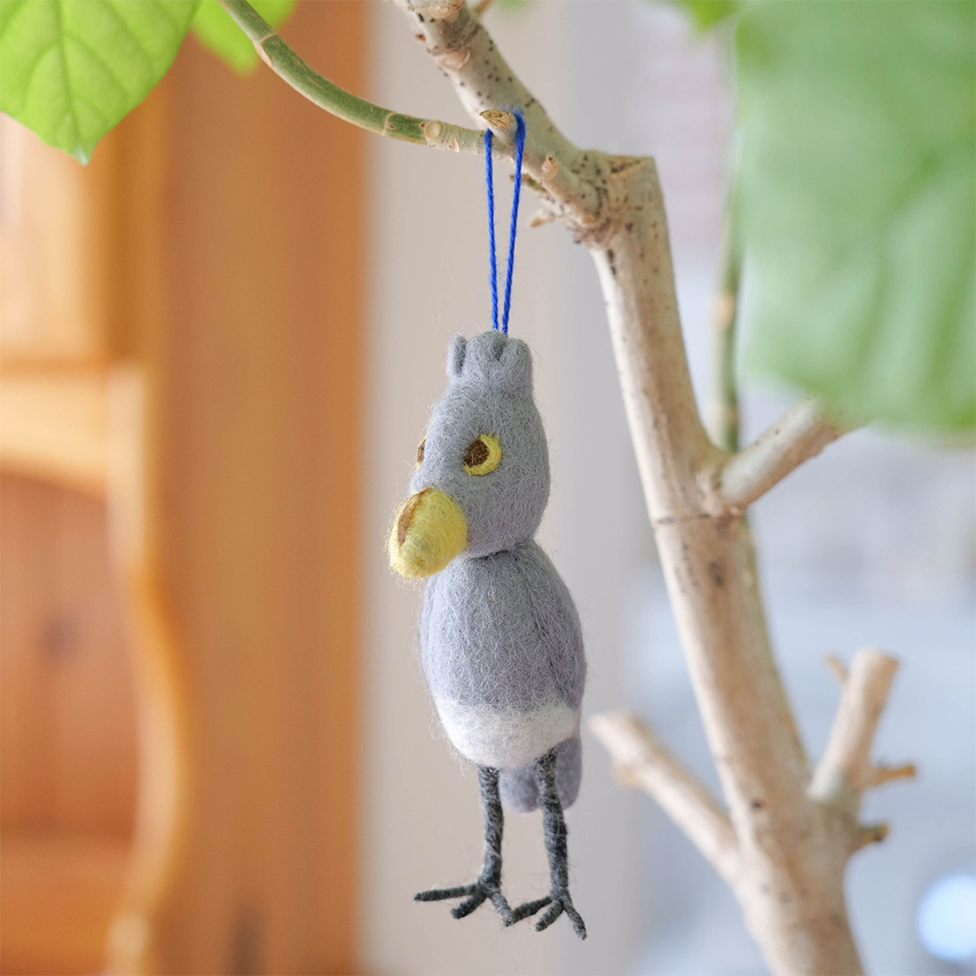 ネパールフェルト オーナメント ハシビロコウ