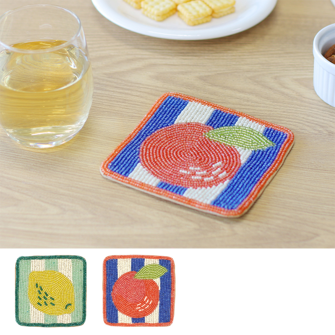 ビーズコースター フルーツ