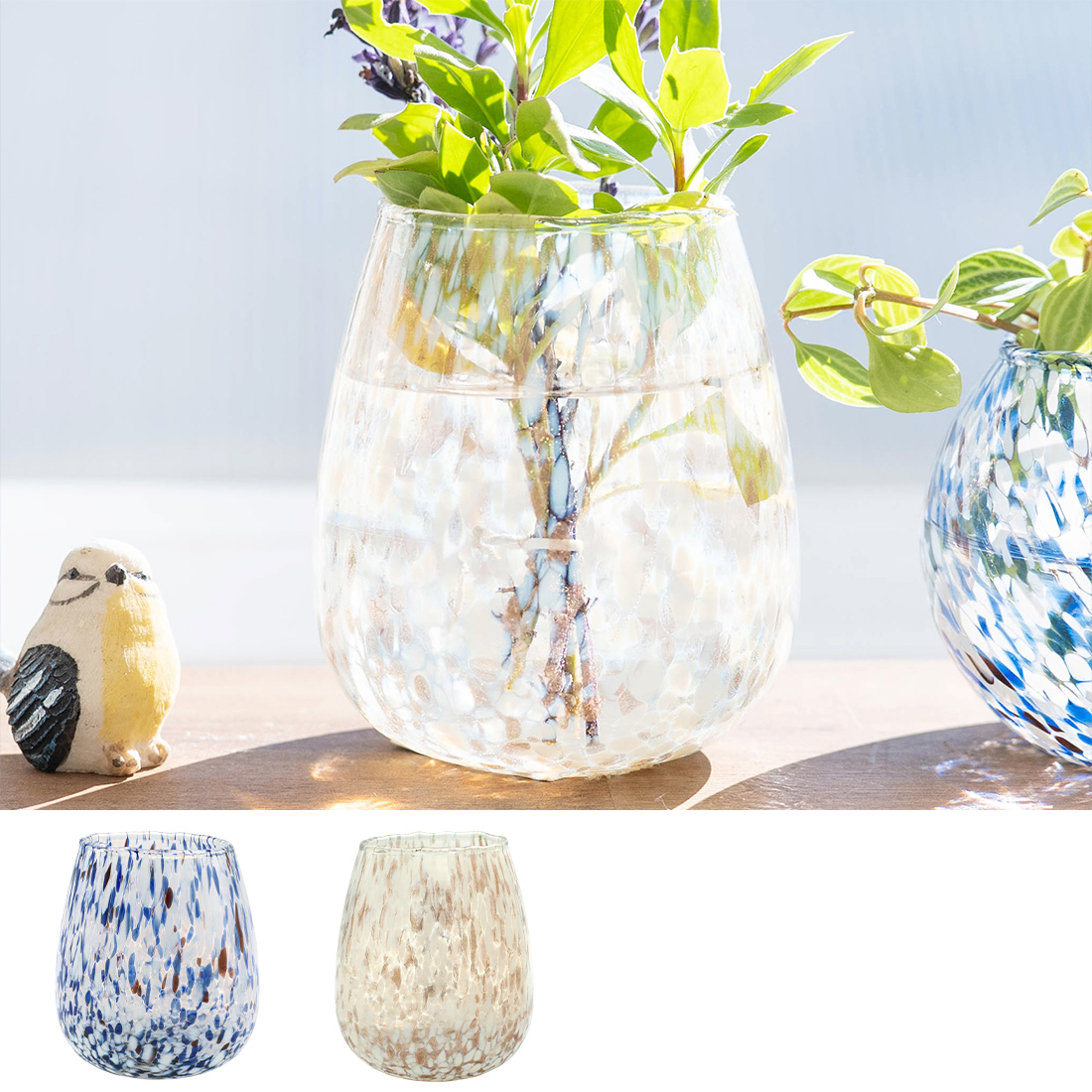 マーブルグラス フラワーベース