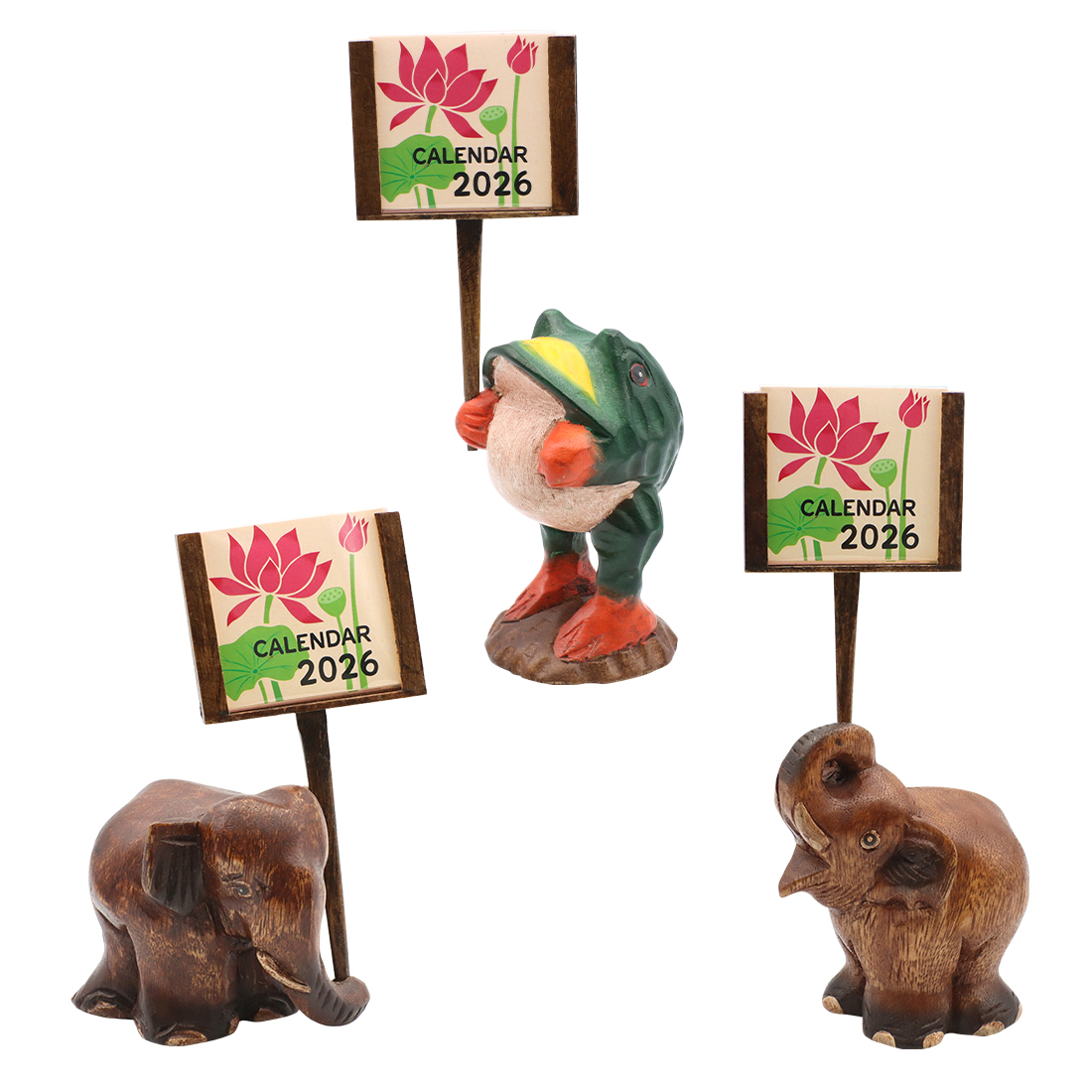 木彫 アニマルカレンダー2026【受注生産】