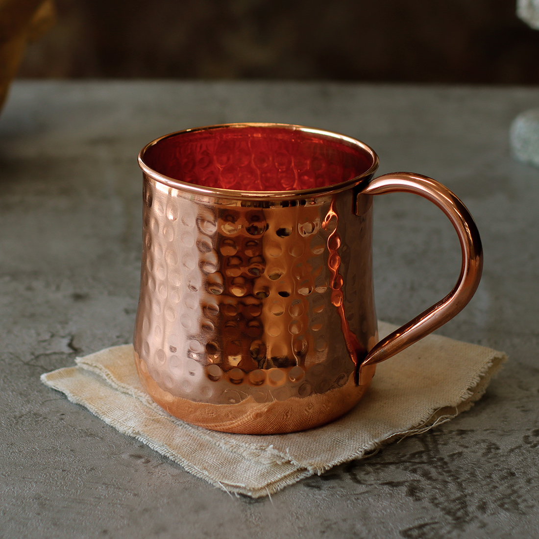 コッパー マグカップ 槌目