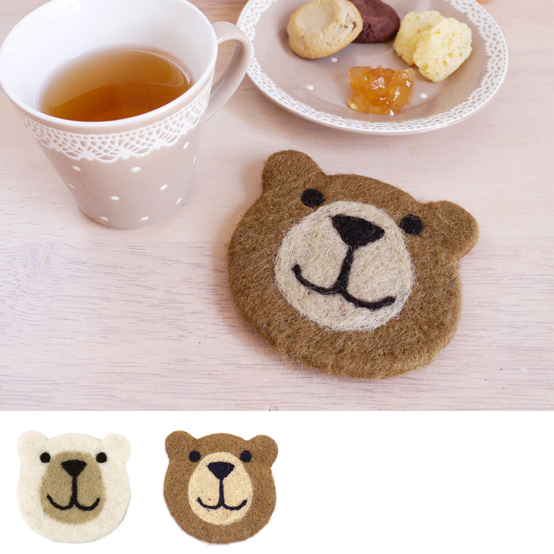 クマフェイス コースター★特価★